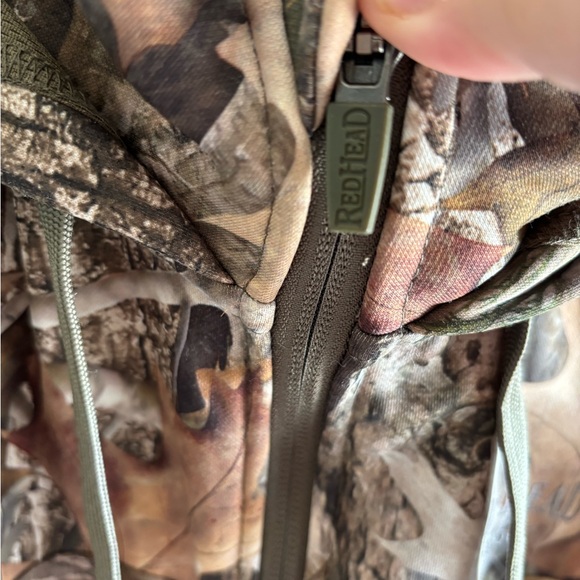 REDHEAD MENS FULL ZIP TECH FLEECE HOODIE WITH SCENTINAL 19.5”-21.5” PTP - Picture 5 of 7